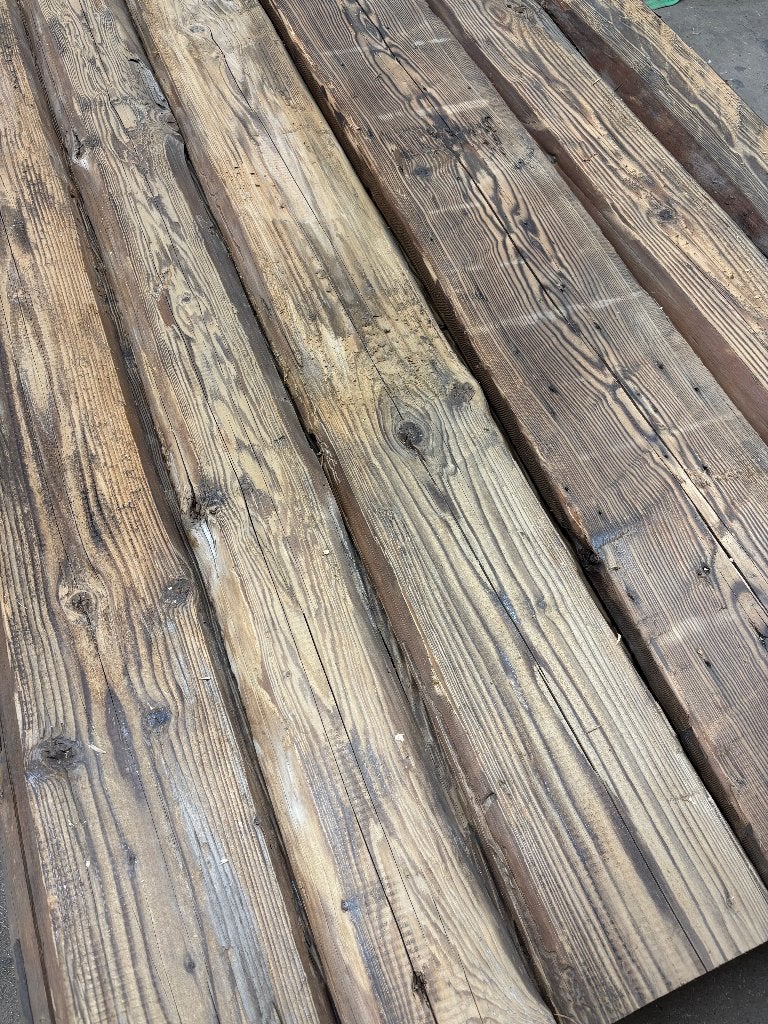 Hand gehakte planken | Houten wandbekleding | Robuust hout, Minder dan 25 mm, Nieuw, Plank, 300 cm of meer