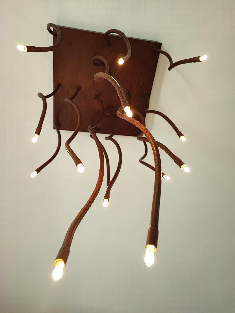 Design plafondlamp met dimmer, Ophalen, Zo goed als nieuw, Metaal