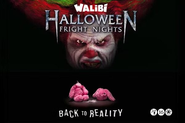 Walibi Fright Night zondag 1 november - 4 tickets, Twee personen