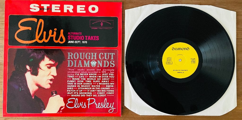 Elvis Presley - Rough Cut Diamonds - Import LP - 1984 (MINT), Zo goed als nieuw, 12 inch, LP, Beschermende buitenhoes