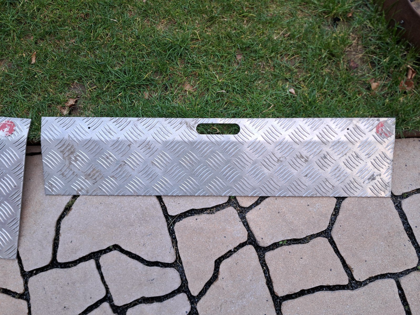 Drempelhulp aluminium 2 stuks, Ophalen of Verzenden, Zo goed als nieuw, Overige materialen, Overige typen