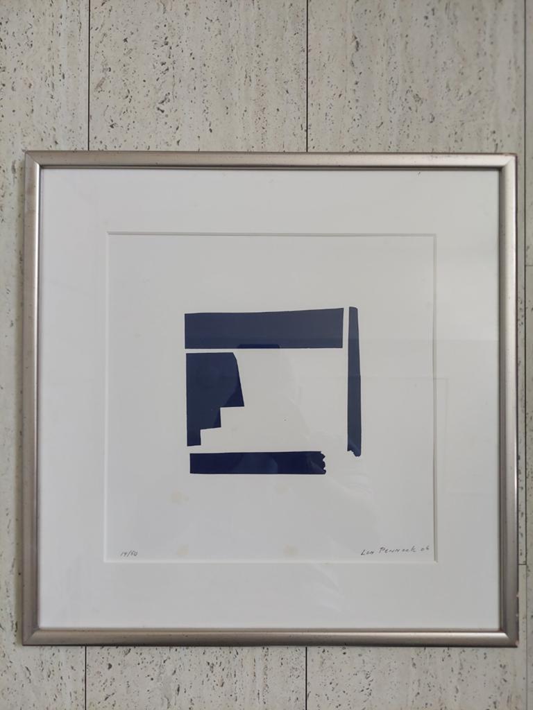 Lon Pennock 2006 zeefdruk abstract minimalistisch, Antiek en Kunst, Kunst | Litho's en Zeefdrukken, Ophalen of Verzenden