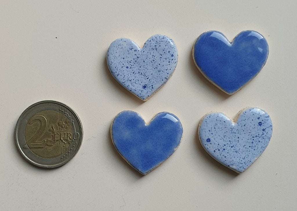 Mozaïek steentjes handgemaakte keramiek hartjes, B1K, Abstract, Verzenden, Handgemaakt, Nieuw