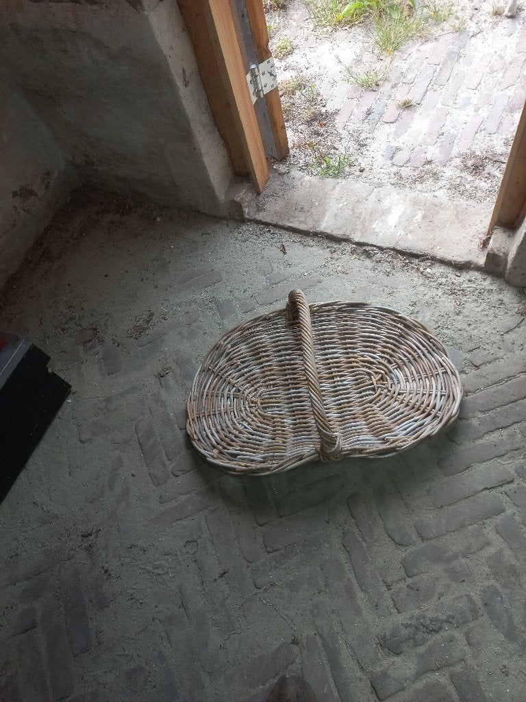 plukmand, Huis en Inrichting, Woonaccessoires | Schalen en Manden, Ophalen, Mand, Zo goed als nieuw, Ovaal