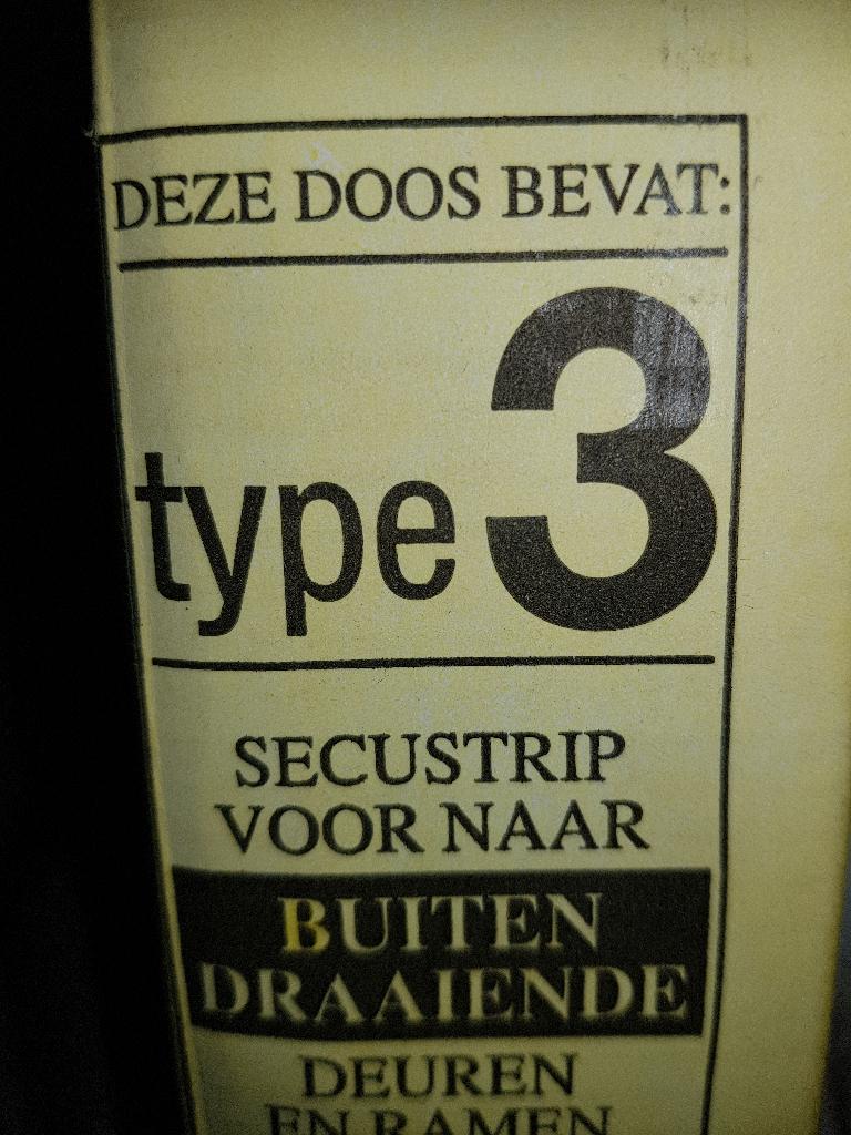3 secustrips anti inbraak, Ophalen, Nieuw, IJzer, Overige typen