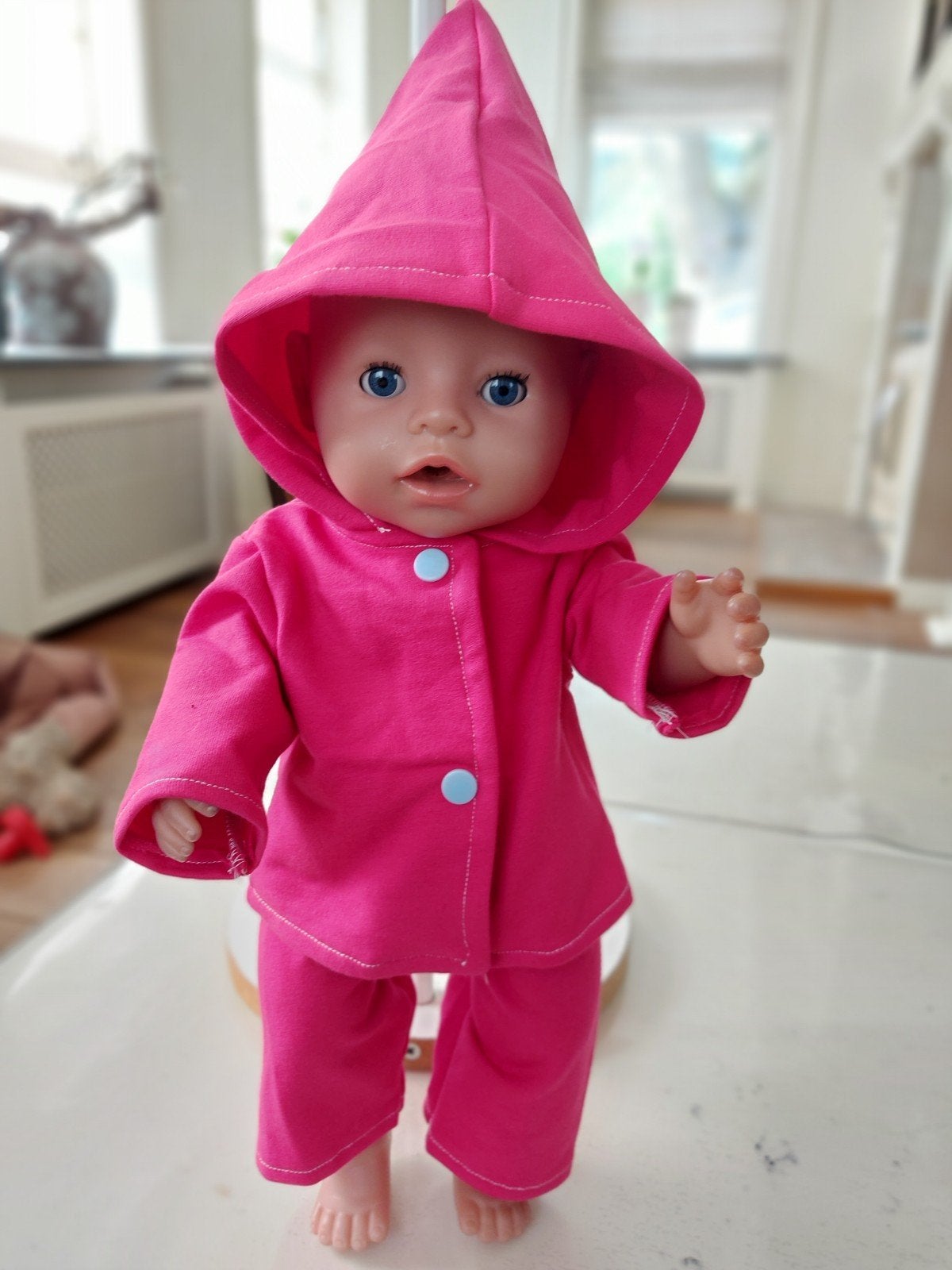 fuchsia roze set baby born pop 43cm, Ophalen of Verzenden, Nieuw, Babypop