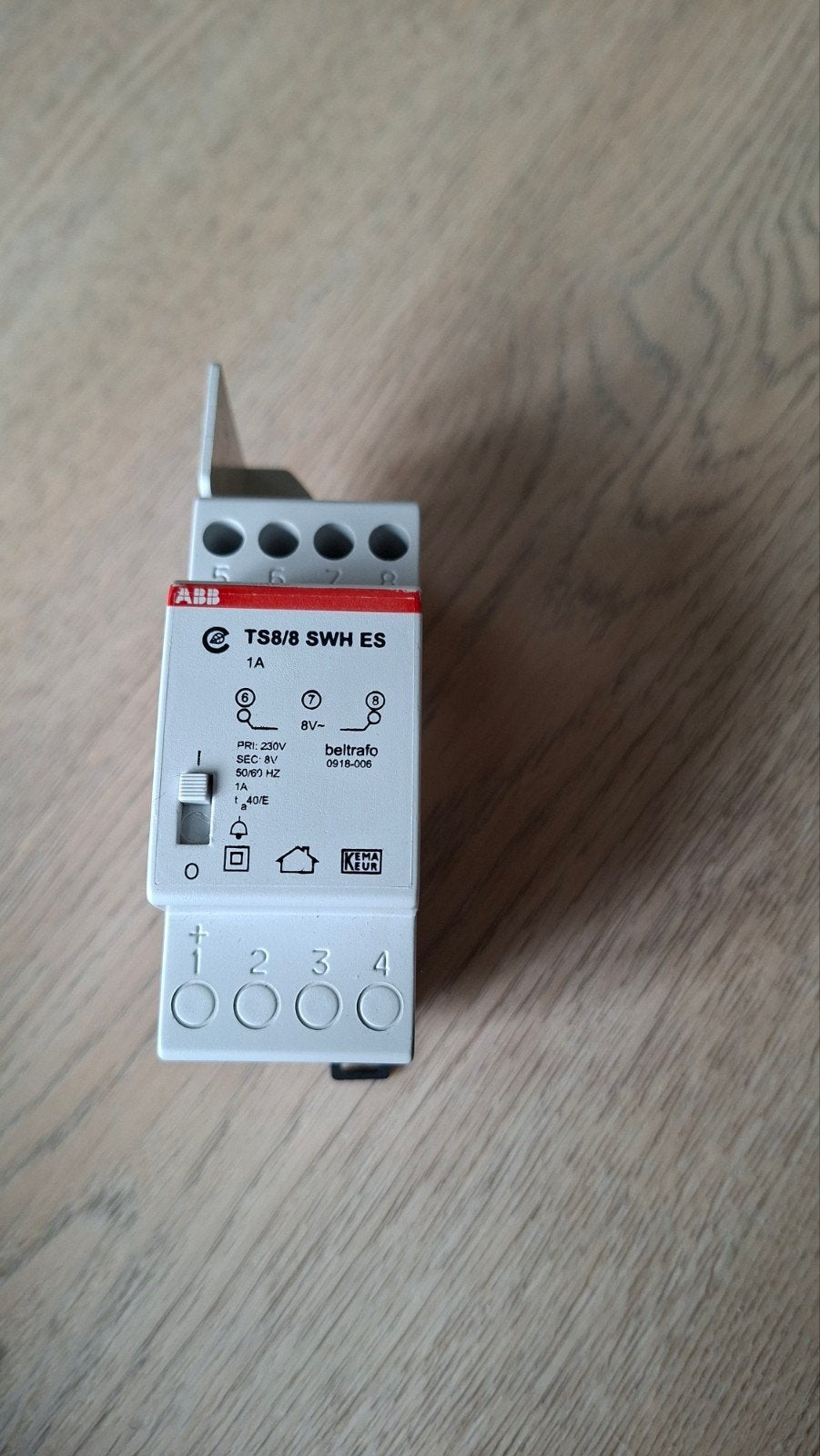 ABB Hafonorm beltransformator TS8/8 SWH ES (230V naar 8V), Ophalen of Verzenden