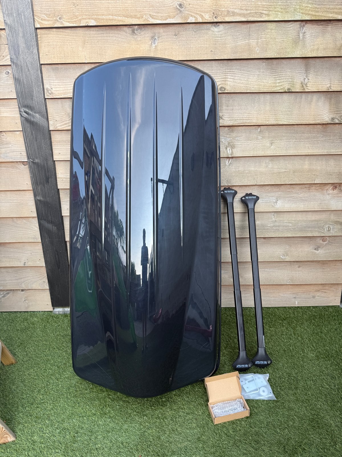 Modula Ciao dakkoffer skibox 430 Liter met dakdragers, Auto diversen, Dakkoffers, Ophalen, Zo goed als nieuw