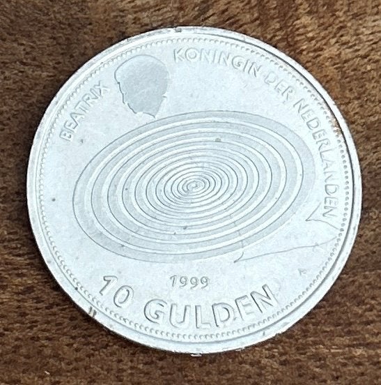 Zilveren 10 gulden munt 1999 Koningin Beatrix, Ophalen, Koningin Beatrix, Zilver, Losse munt
