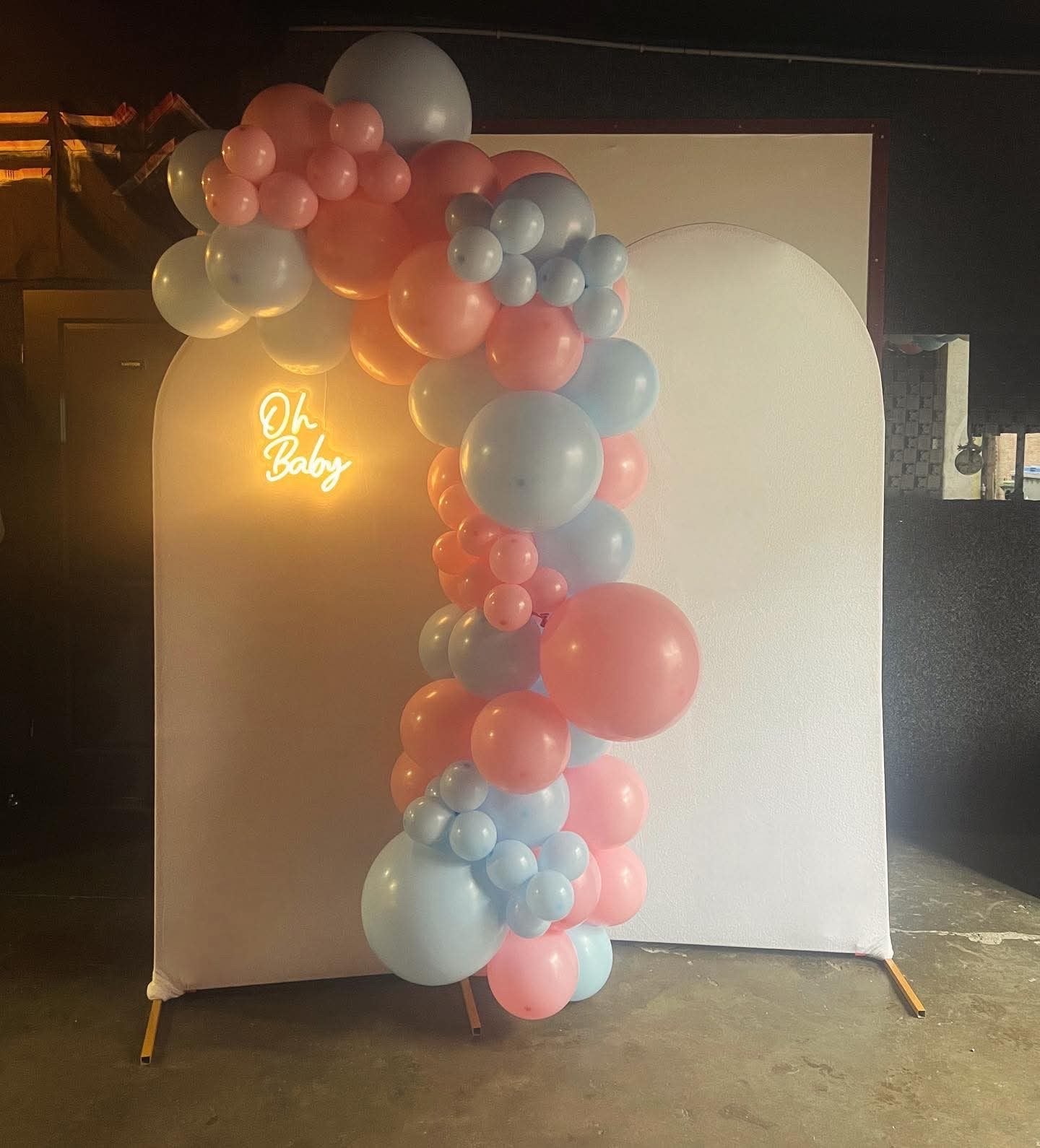Halve ballonnenboog voor feestjes en evenementen, Ophalen, Nieuw, Versiering, Geboorte of Huwelijk