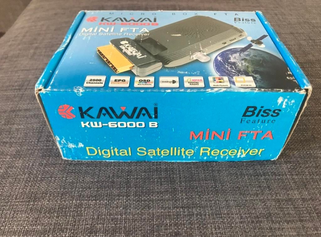 Kawai KW-6000B Mini FTA Digitale Satelliet Ontvanger, Ophalen of Verzenden, Gebruikt, Decoder