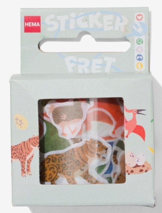 Nieuw: Hema stickerpret stickers op rol dino 400cm, Ophalen, Nieuw, Meerdere stickers