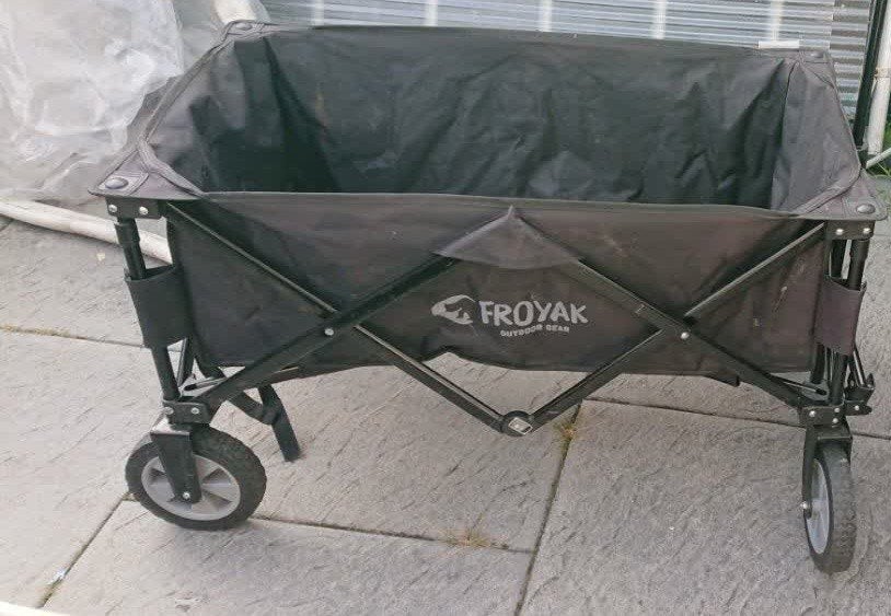 Froyak Opvouwbare Bolderkar Zwart, Ophalen of Verzenden, Opvouwbaar, Gebruikt