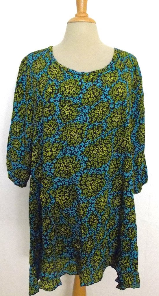 Mooie kleuren print tuniek/top van Mapa Mundo! XXL, Verzenden, Maat 46/48 (XL) of groter, Zo goed als nieuw, Lange mouw