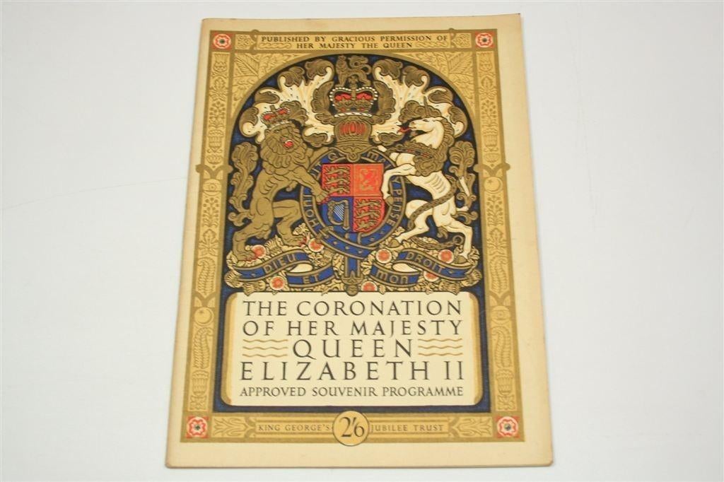 Coronation Queen Elizabeth II — Programma 1953, Ophalen of Verzenden, Gelezen, Europa