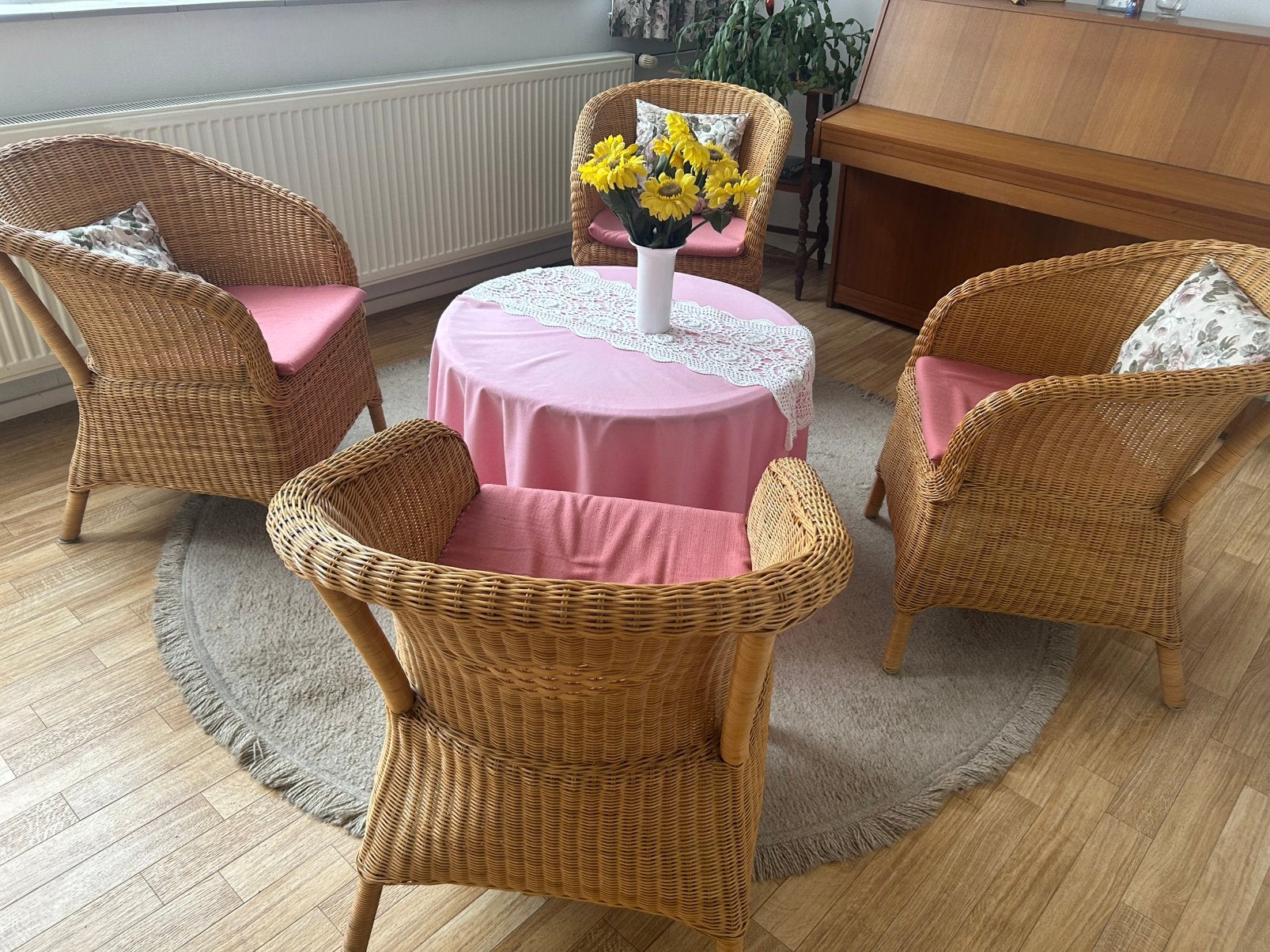 4 prachtige rotan stoelen, Ophalen of Verzenden, Zo goed als nieuw