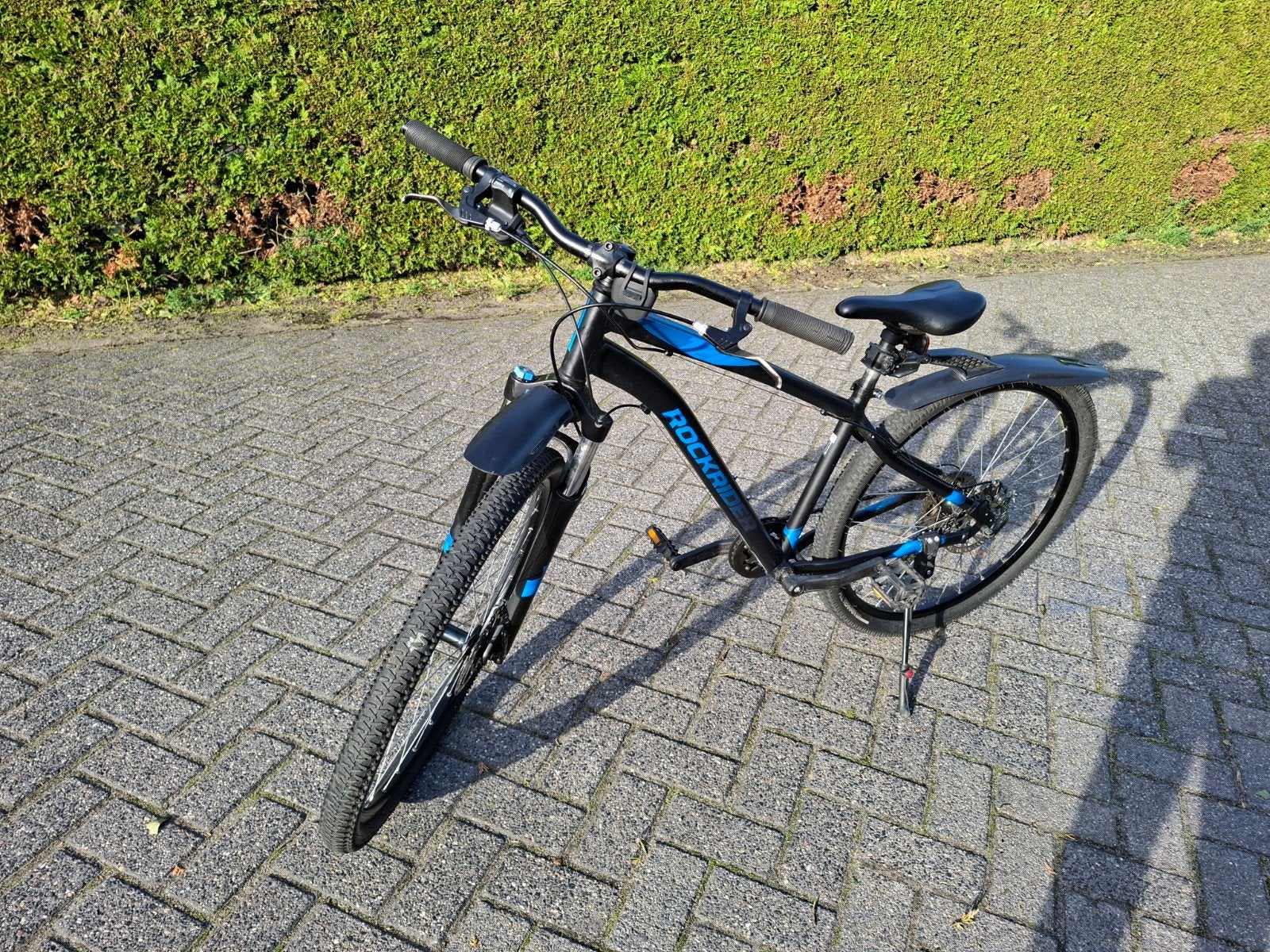 Rockrider fiets, goed onderhouden, framemaat M, Minder dan 10 versnellingen, Vering, Zo goed als nieuw, Schijfrem