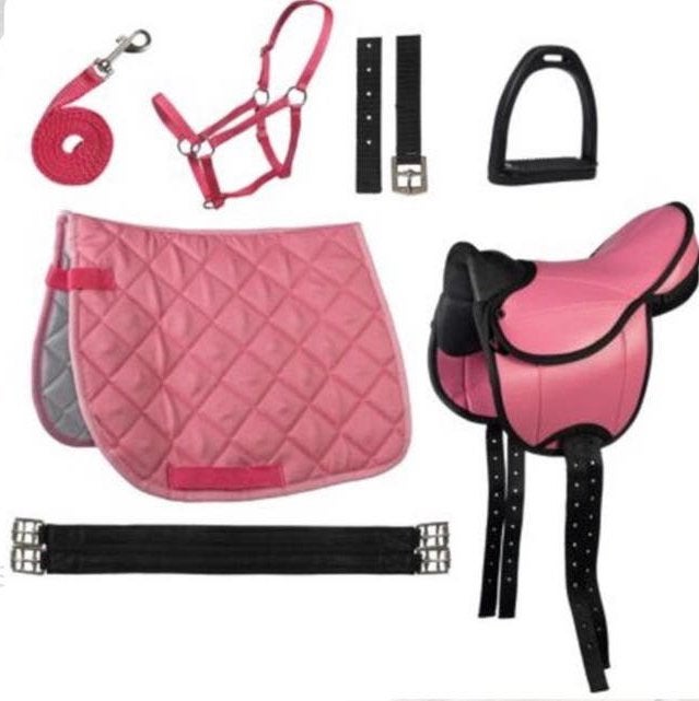 Nieuwe roze shetlanderset van HKM in doos, Dieren en Toebehoren, Ophalen of Verzenden, Nieuw, Recreatie