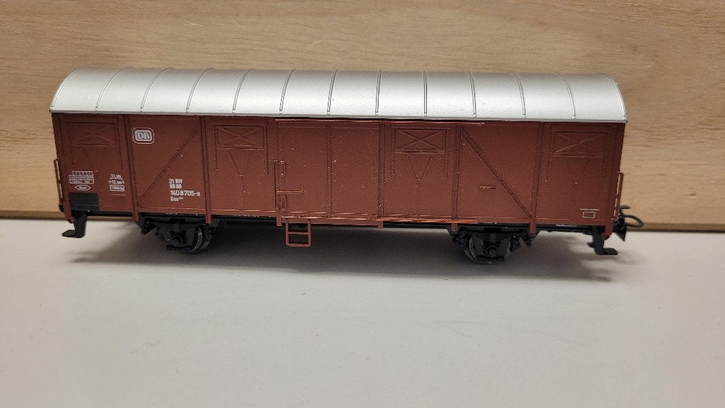 Märklin 4710 Gesloten goederenwagon van de DB, Wisselstroom, Wagon, Ophalen of Verzenden, Zo goed als nieuw