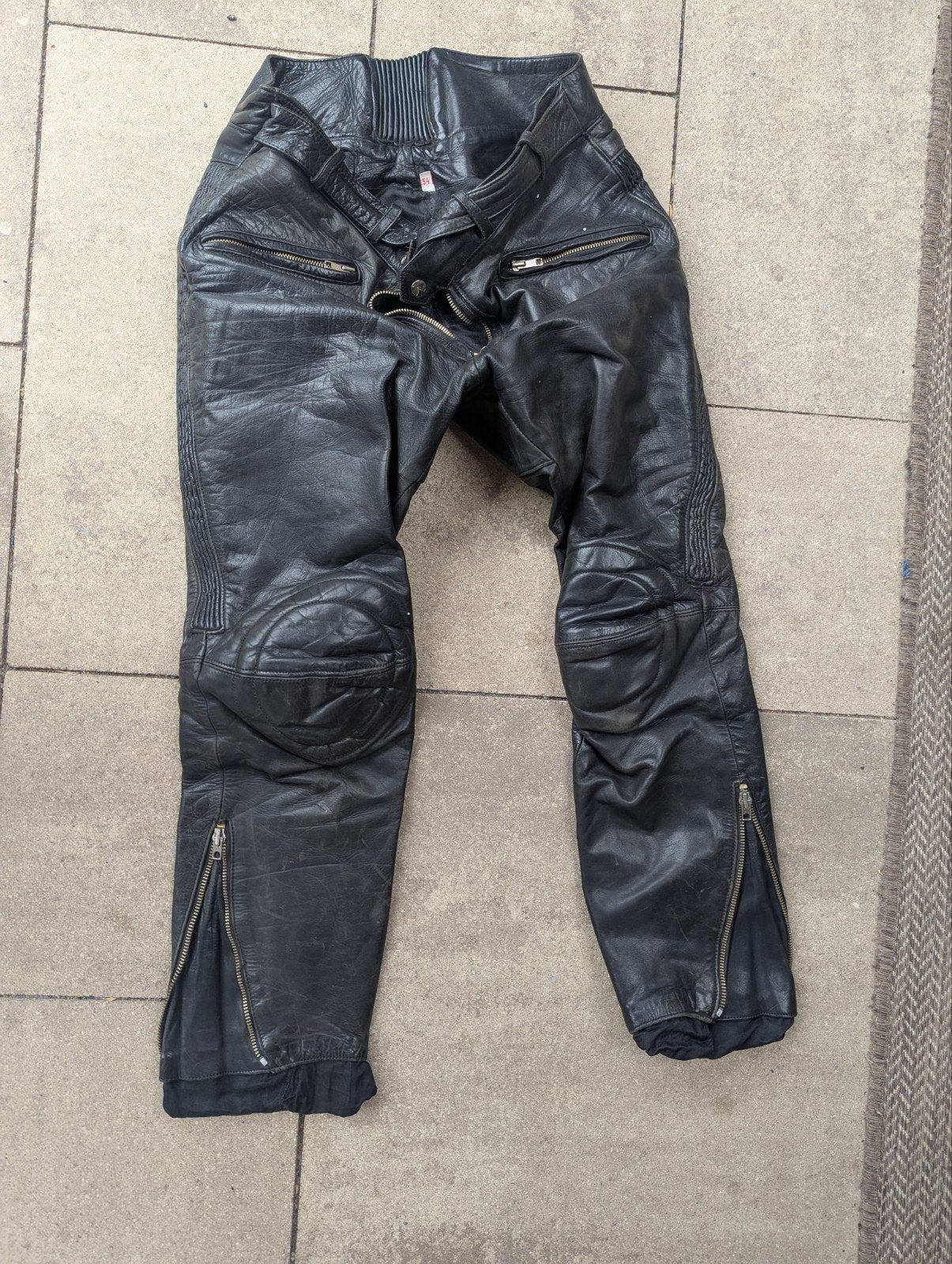 Leren motorbroek - Maat 52, Ophalen of Verzenden, Tweedehands, Heren, Broek | leer