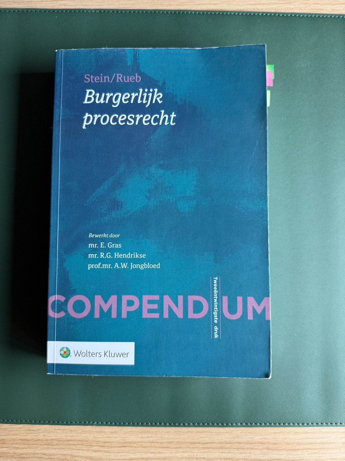 Compendium Burgerlijk procesrecht - Stein/Rueb, Boeken, Studieboeken en Cursussen, Ophalen of Verzenden, Gamma, Gelezen, HBO