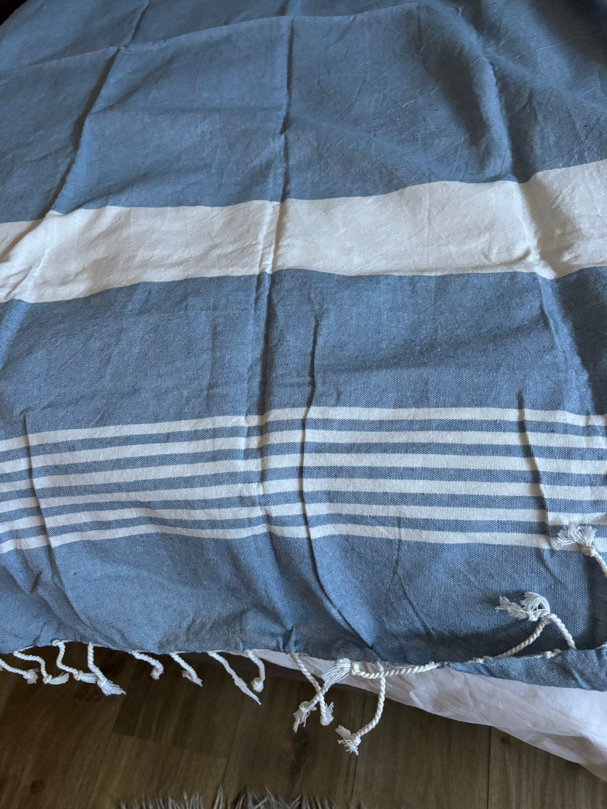 Makito sauna doek lichtblauw gestreept, Ophalen of Verzenden, Nieuw