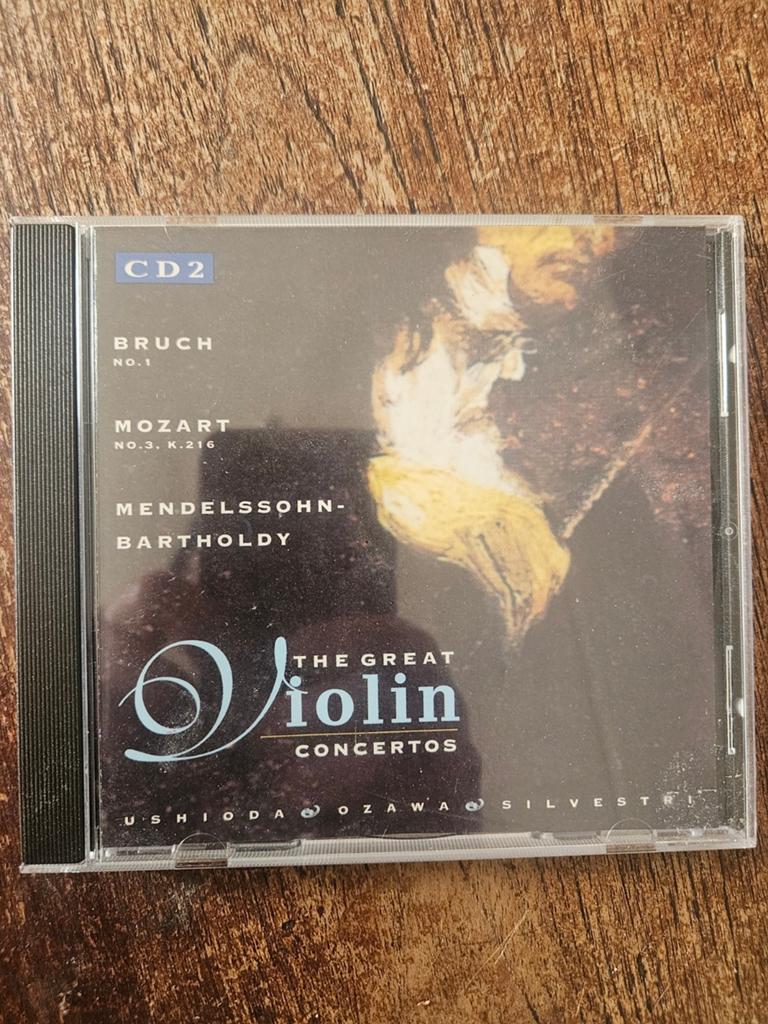 The Great Violin Concertos CD - Bruch, Mozart, Mendelssohn, Ophalen of Verzenden, Romantiek, Zo goed als nieuw, Orkest of Ballet