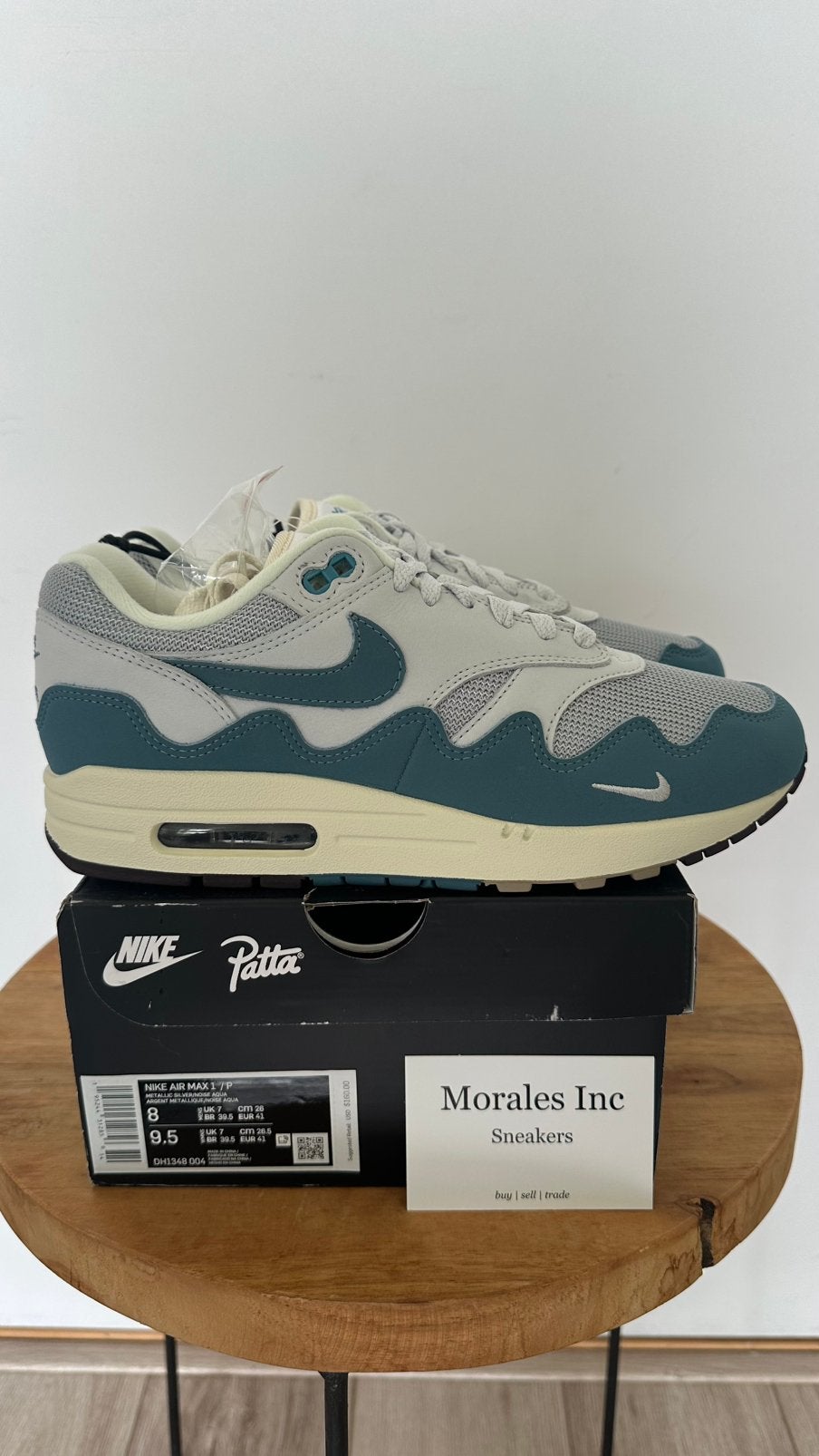 Nike Air Max 1 Patta Waves Noise Aqua (2021) EU 41 nieuw, Ophalen of Verzenden, Nieuw, Overige kleuren