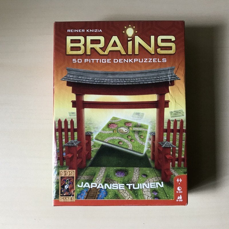 bordspel brains Japanse Tuinen solo game - hersenkraker, Een of twee spelers, Ophalen of Verzenden, Zo goed als nieuw