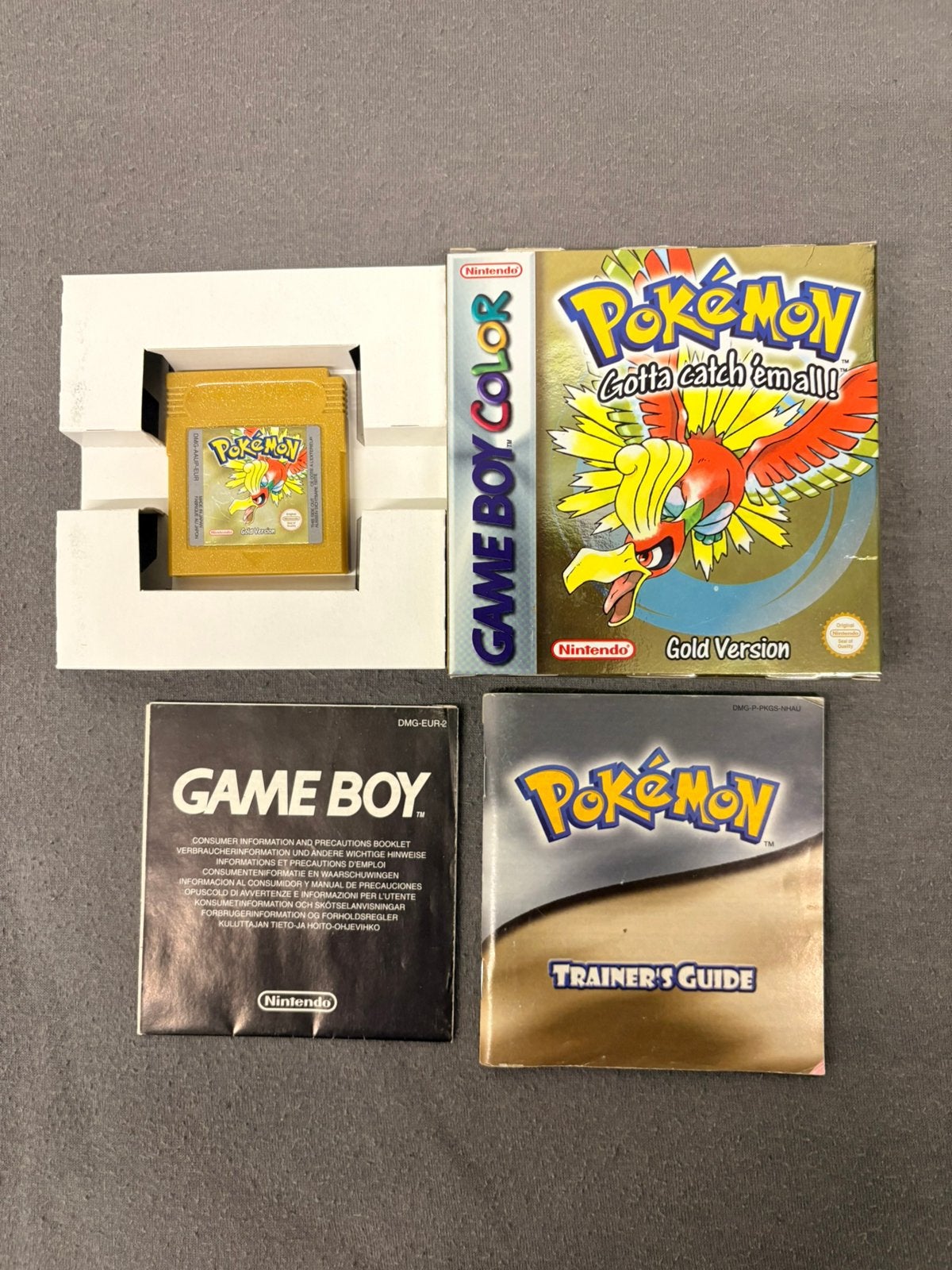 Pokémon Gold Version Game Boy Color Compleet in Doos, Spelcomputers en Games, Games | Nintendo Game Boy, 1 speler, Ophalen of Verzenden