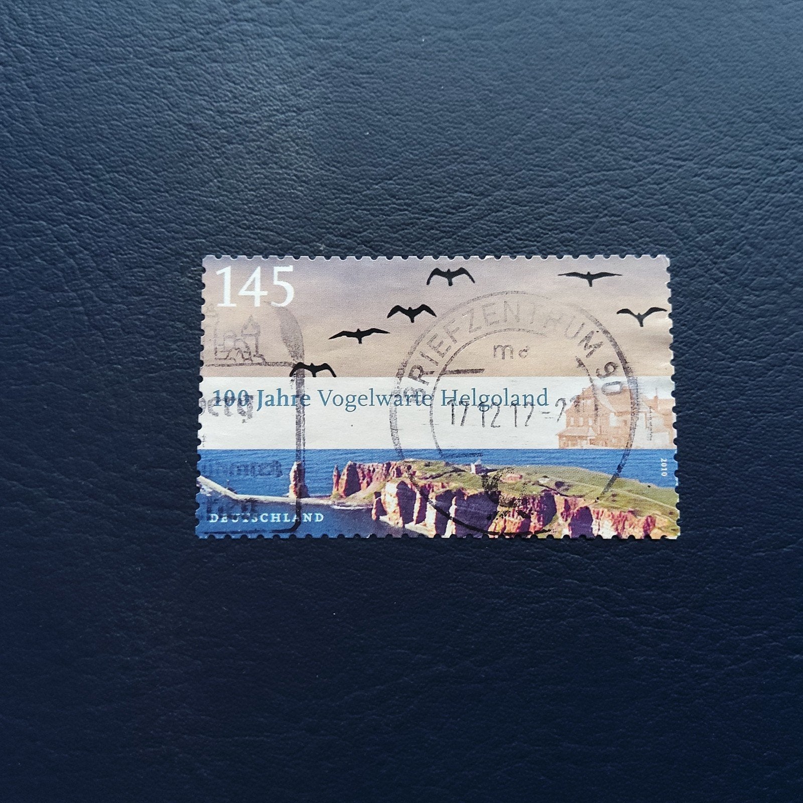 Duitse postzegel 100 jaar Vogelwarte Helgoland, Ophalen of Verzenden, 1990 tot heden, Gestempeld