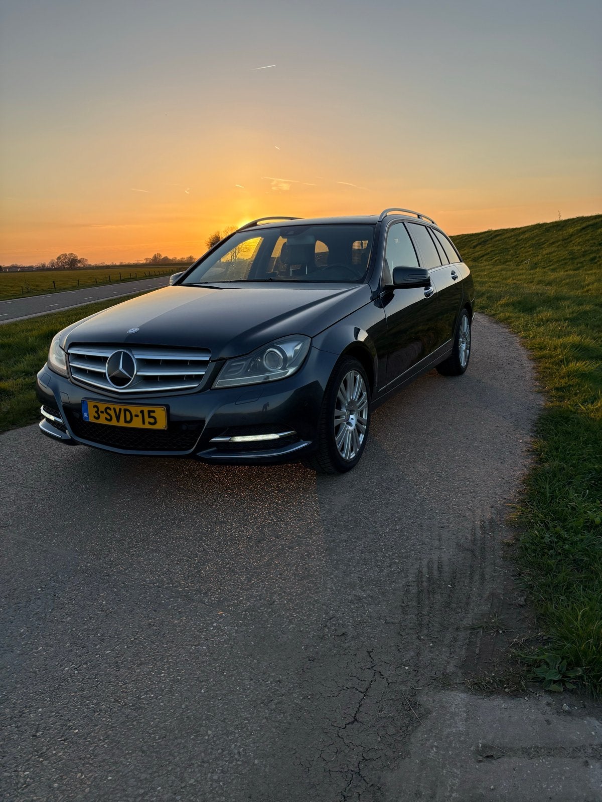 Mercedes-Benz C-Klasse 2.2 CDI C220 Estate AUT 2013 Grijs, Auto's, Automaat, Achterwielaandrijving, 1800 kg, 4 cilinders
