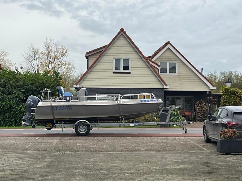 Super gave en sterke  Alu Boot met 50 pk fourstroke, Overige merken, Gebruikt, Alu, Buitenboordmotor