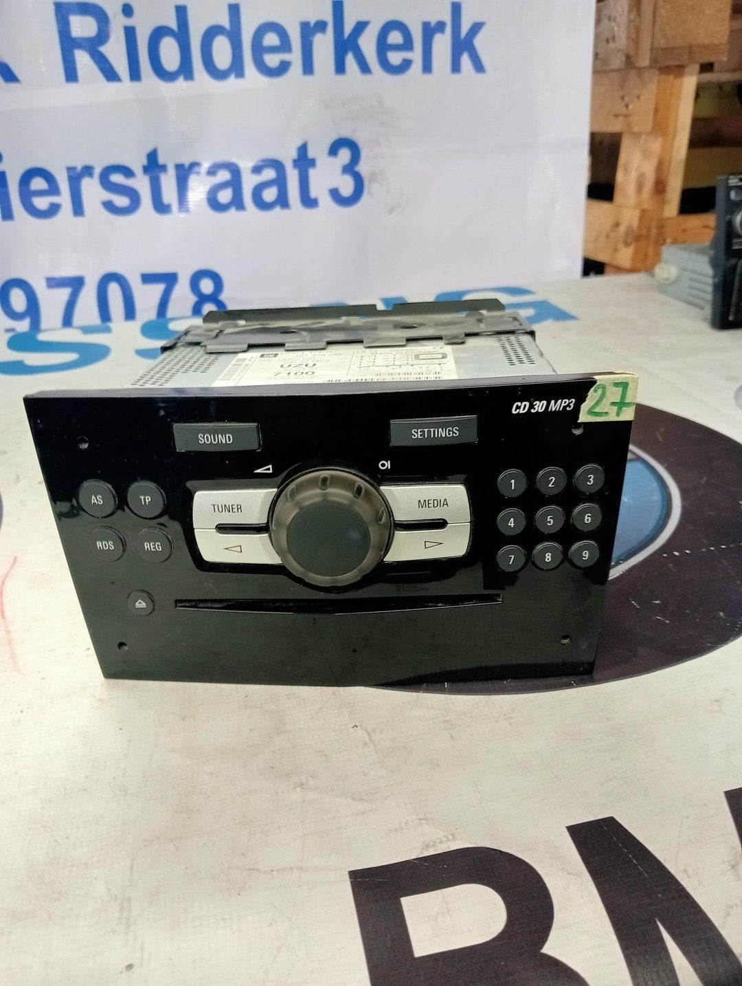Opel Corsa D radio 13407100, Auto diversen, Gebruikt, -, -, Ophalen of Verzenden