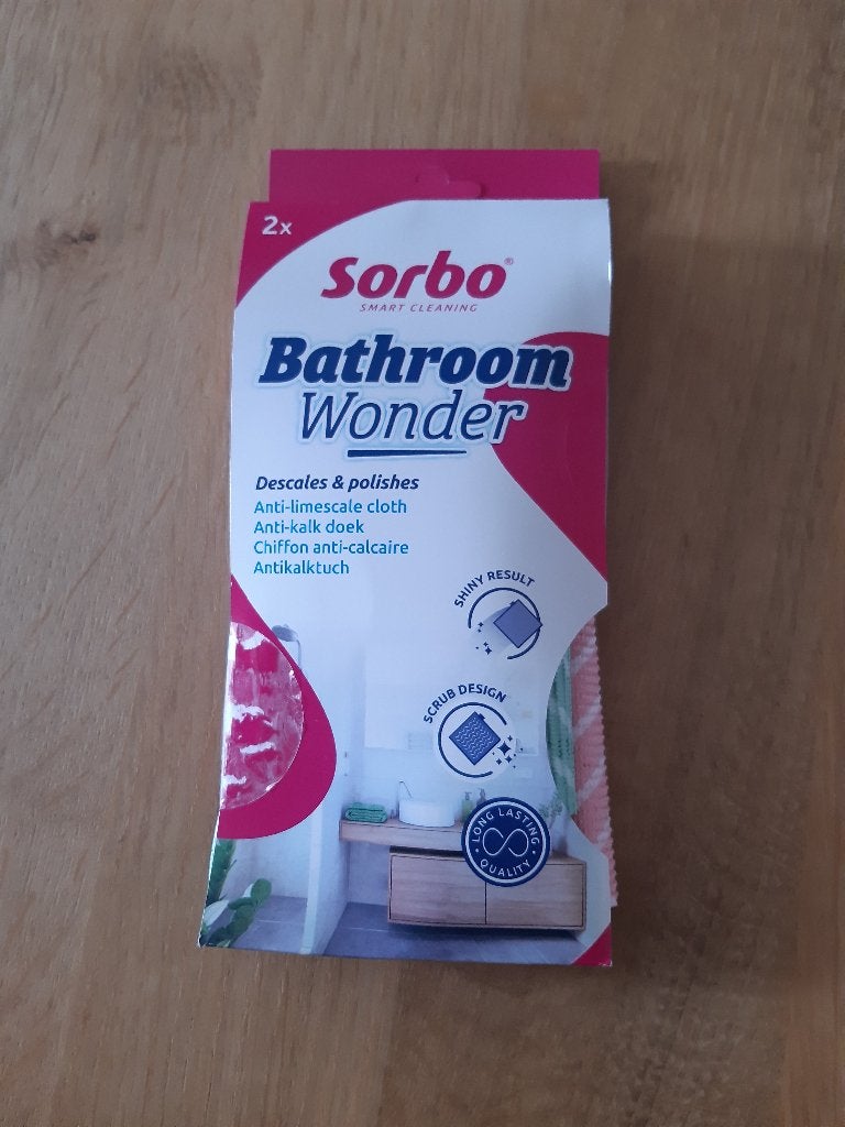 Te koop 2 schoonmaakdoeken Sorbo speciaal voor de badkamer, Ophalen of Verzenden, Overige typen