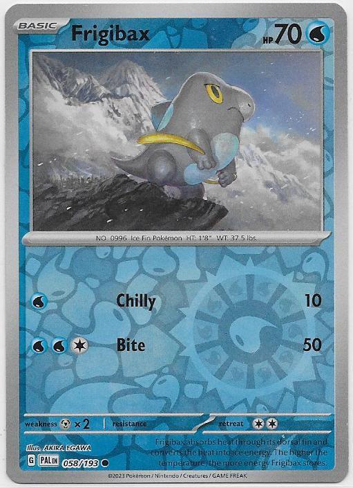 Paldea Evolved,  Frigibax [reverse] 58/193, Verzenden, Nieuw, Losse kaart