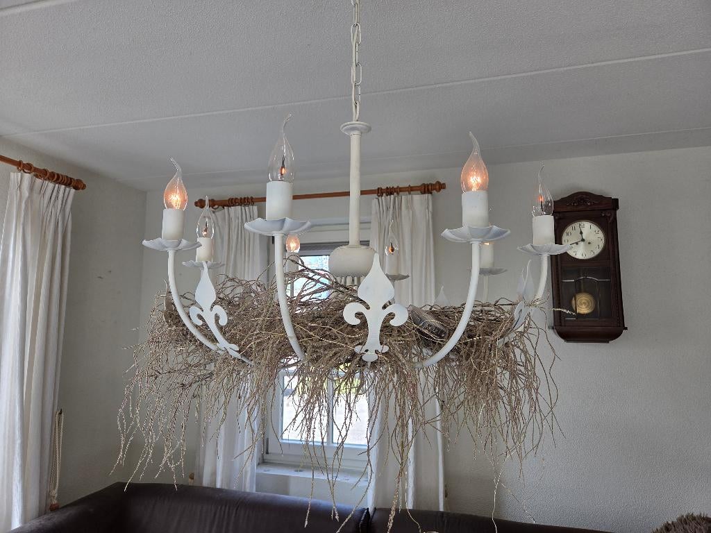 Lamp, Huis en Inrichting, Lampen | Hanglampen, Ophalen, Zo goed als nieuw, Metaal, Minder dan 50 cm