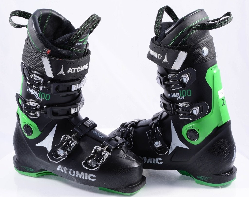40,5 41 EU skischoenen ATOMIC HAWX PRIME 100, BLACK/green, 160 tot 180 cm, Gebruikt, Verzenden, Schoenen