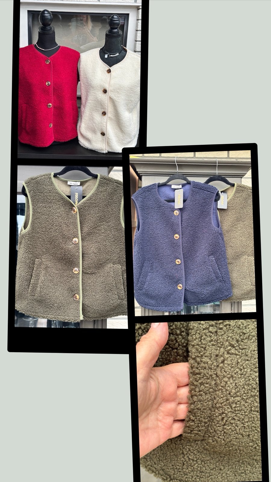 Partij 5 Nieuwe Borg/Teddy Gilets - Diverse Kleuren, Ophalen of Verzenden, Nieuw, Maat 38/40 (M)