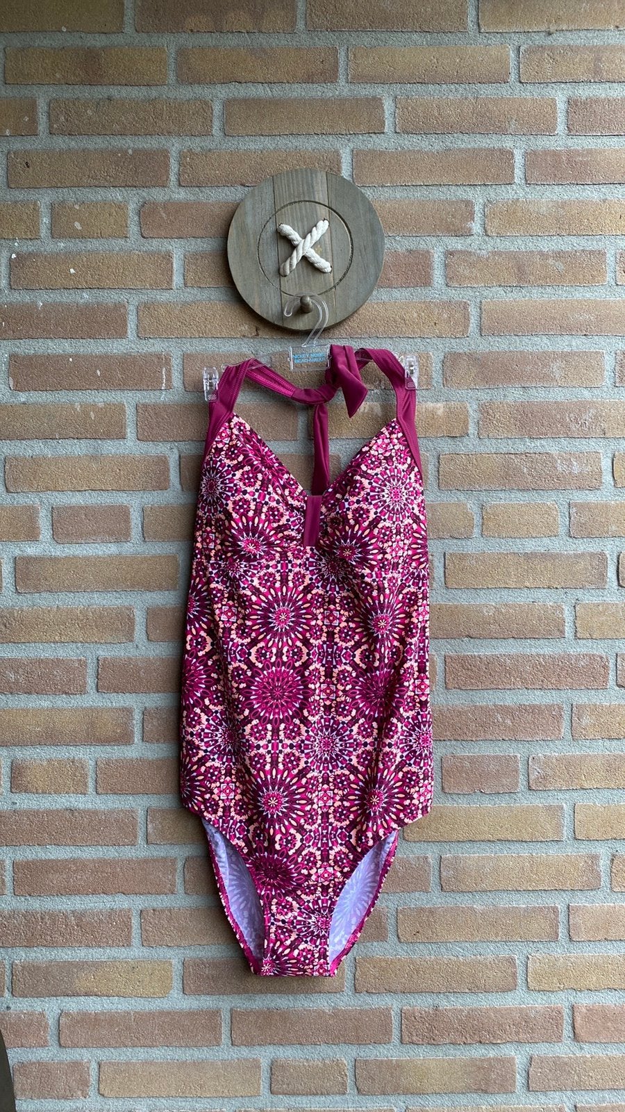 Nickey Nobel badpak 46, Kleding | Dames, Badmode en Zwemkleding, Nieuw, Badpak, Paars, Ophalen of Verzenden