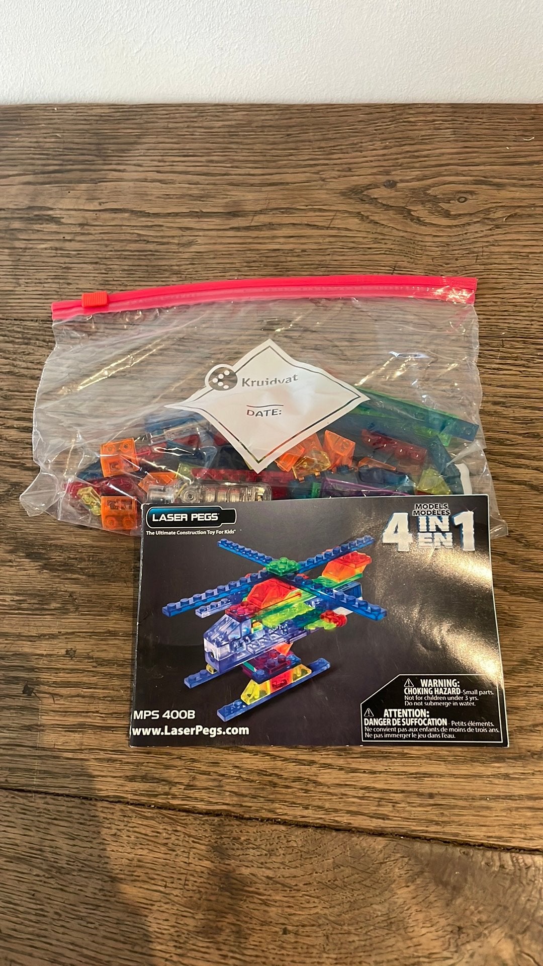 4 in 1 lego pegs, Lego, Ophalen of Verzenden, Zo goed als nieuw, Compleet