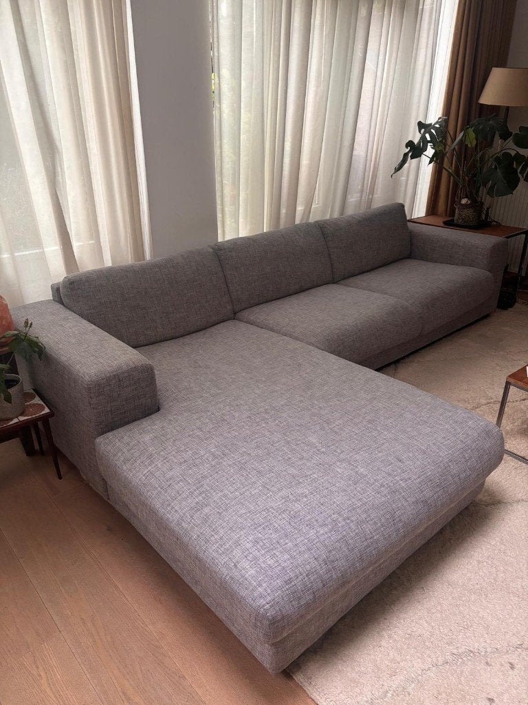 Bolia Sepia chaise longue-sofa, 3-zits | Lichtgrijs, Huis en Inrichting, Banken | Sofa's en Chaises Longues, Ophalen, Gebruikt
