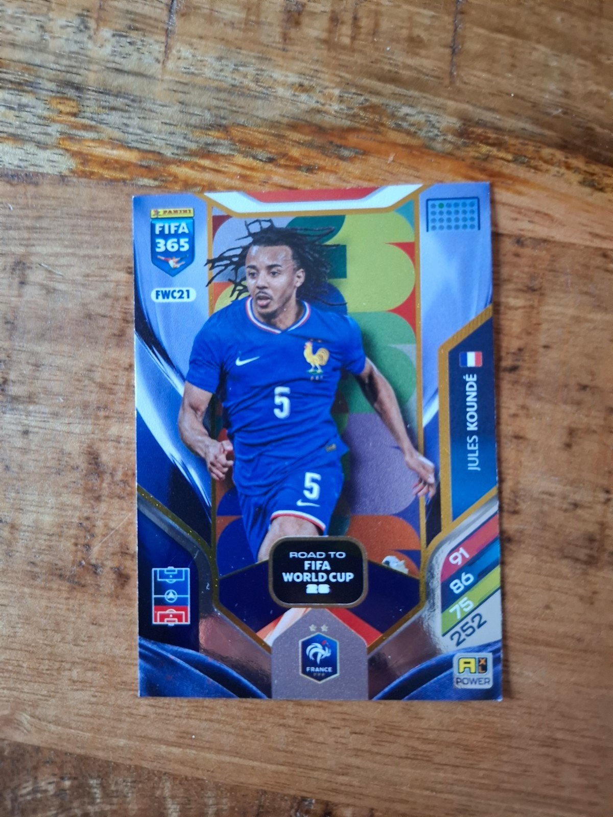 Panini FIFA 365 FWC21 Jules Koundé Spelerskaart, Ophalen of Verzenden, Zo goed als nieuw, Buitenlandse clubs, Spelerskaart