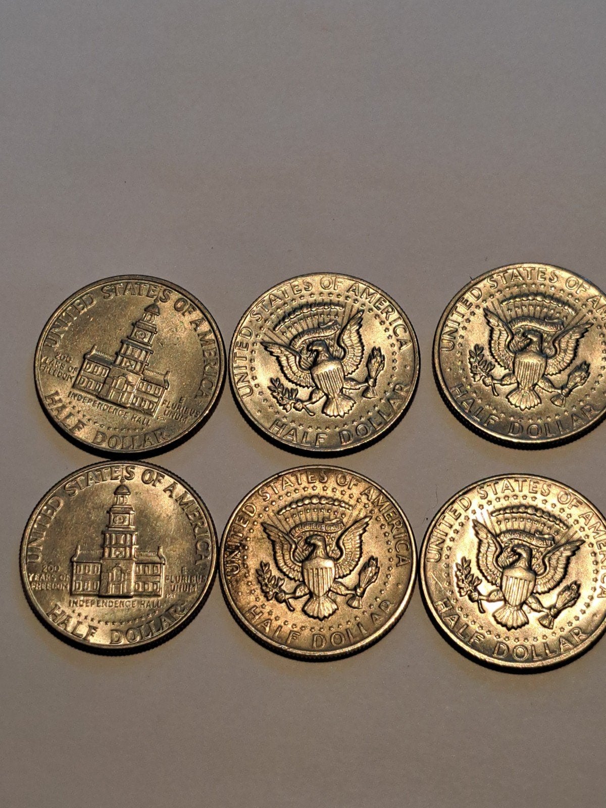 6 Amerikaanse Halve Dollar Munten - Diverse Jaren, Ophalen of Verzenden, Noord-Amerika, Setje