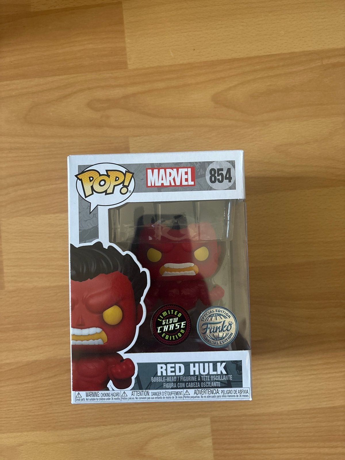Funko Pop! Marvel Red Hulk 854 Limited Chase Edition, Verzenden, Nieuw