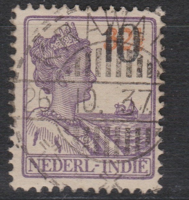 Ned Indie poststempel Krawang op NVPHnr 229, Ophalen of Verzenden, Gestempeld, Nederlands-Indië