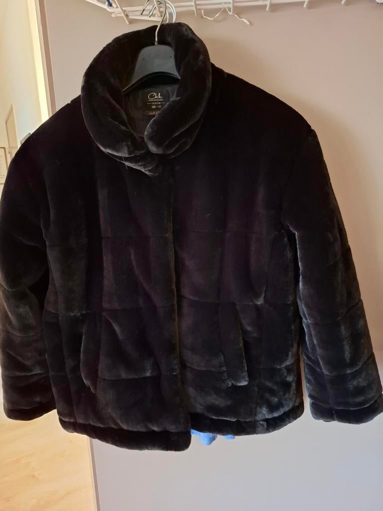 Clockhouse Zwarte Faux Fur Jas Maat 44, Ophalen, Zwart, Maat 42/44 (L), Nieuw