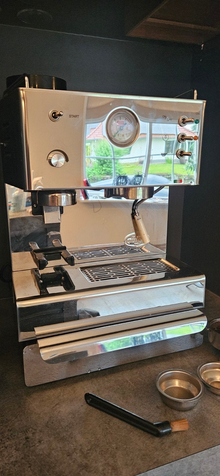 Quickmill 3035 met lade en kloplat, Witgoed en Apparatuur, Gebruikt, Espresso apparaat, Gemalen koffie, Ophalen