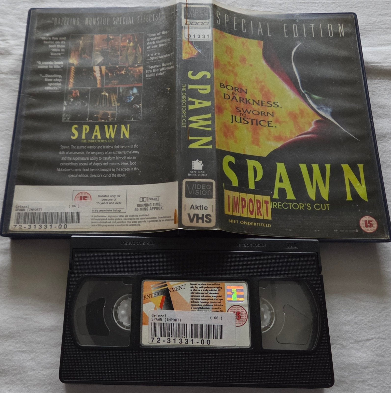 Spawn VHS Actie IMPORT EX-RENTAL, Vanaf 16 jaar, Ophalen of Verzenden, Gebruikt, Actie en Avontuur