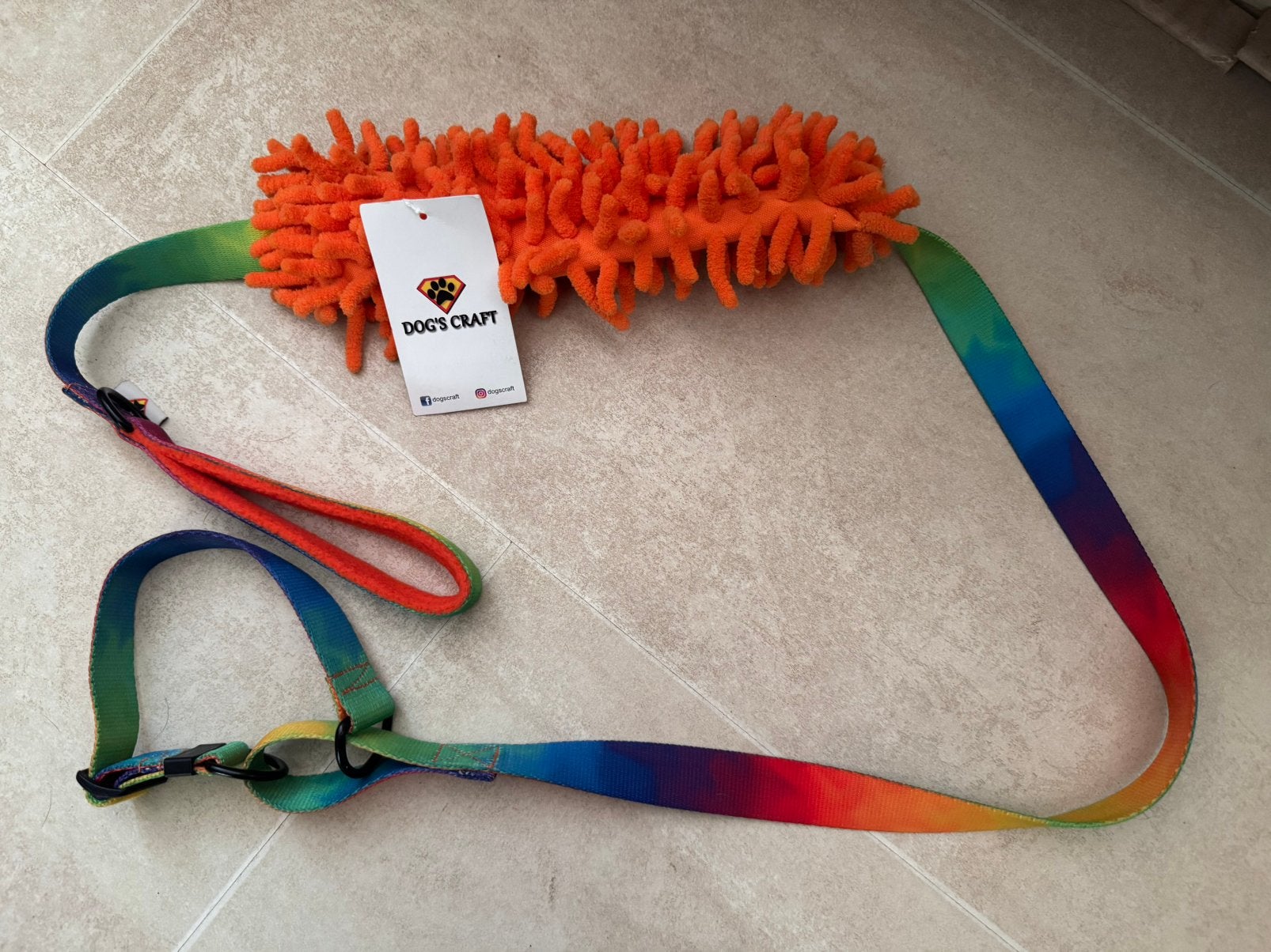 Mooie nieuwe agility lijn van Dog’s Craft met speel. Maat S, Verzenden, Nieuw, Hondenriem